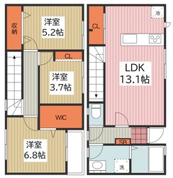 リーブルファイン南荻島の物件間取画像